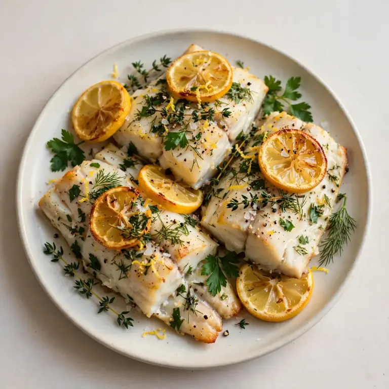 Baked Lemon Herb Cod