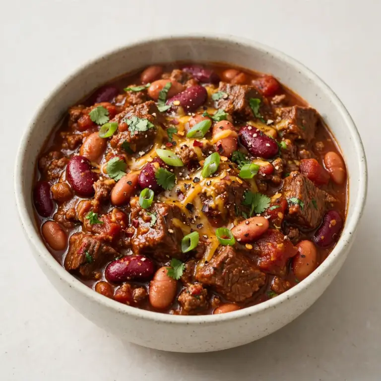 Beef And Bean Chili (Award-Winning)