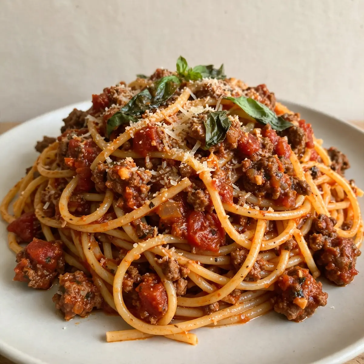 Classic Spaghetti With Meat Sauce