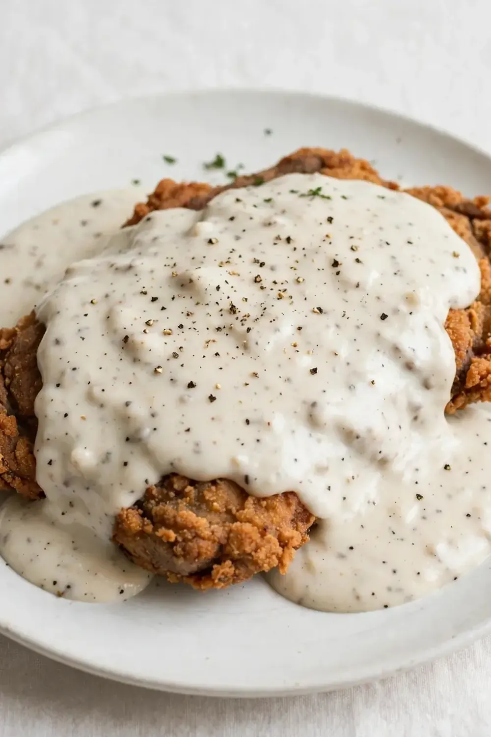 Country Fried Steak with White Gravy