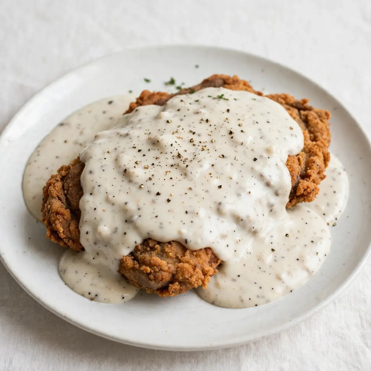 Country Fried Steak With White Gravy