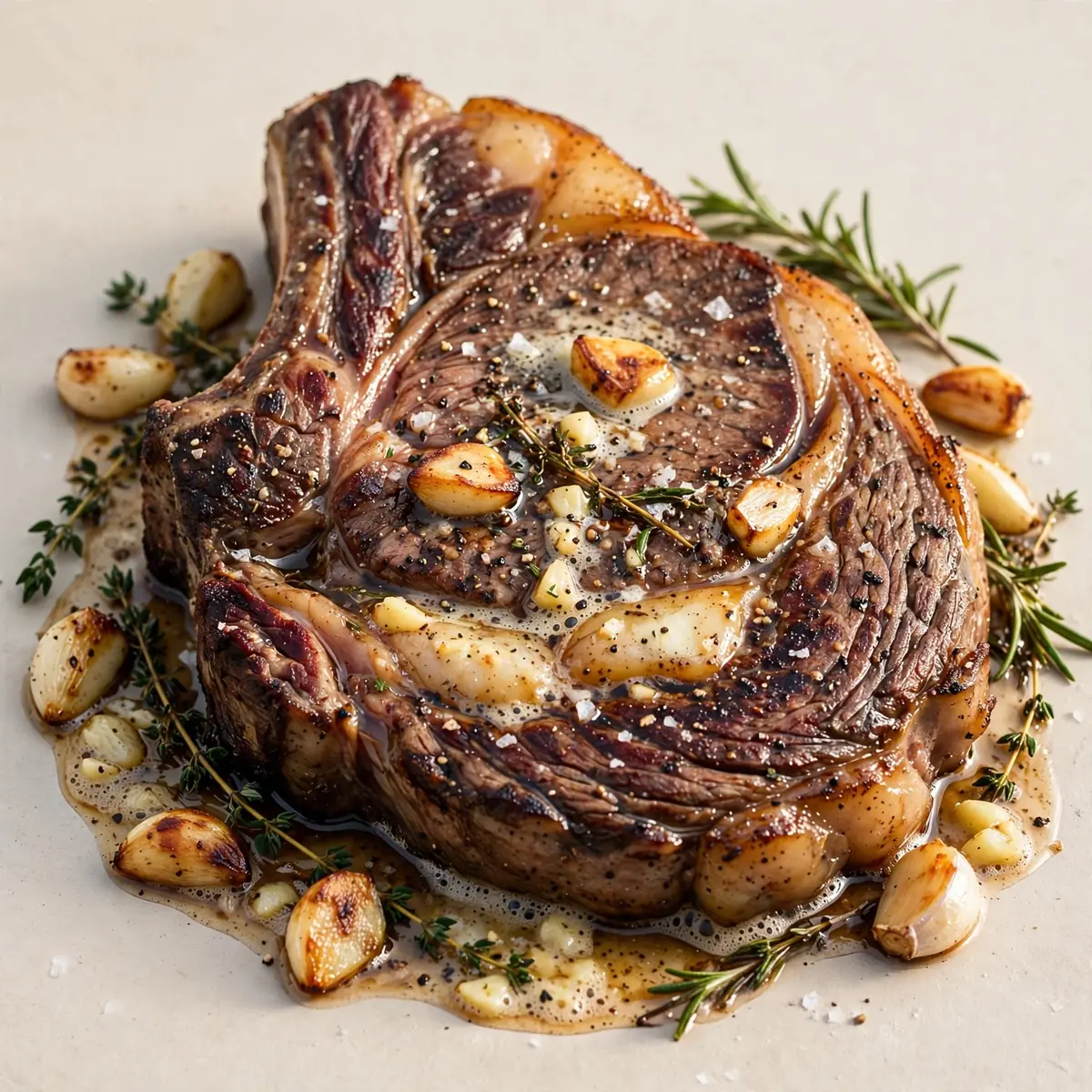 Garlic Butter Ribeye Steak (Restaurant Style)
