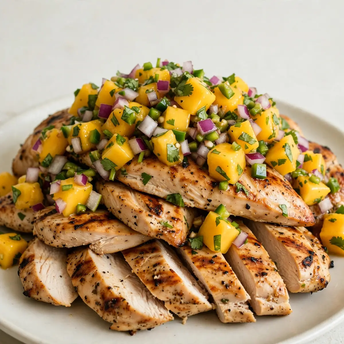 Grilled Chicken With Mango Salsa