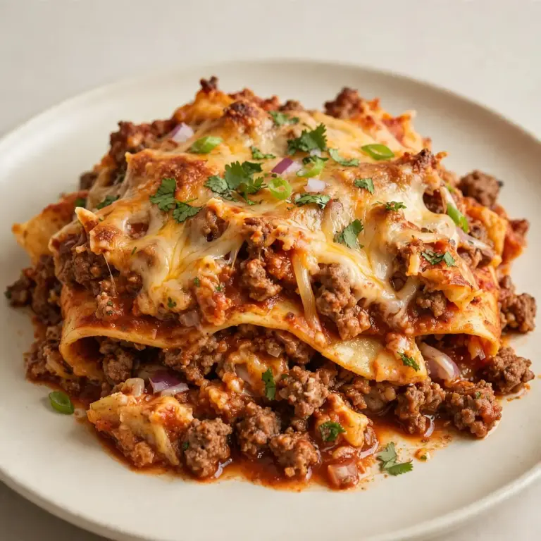 Ground Beef Enchilada Casserole