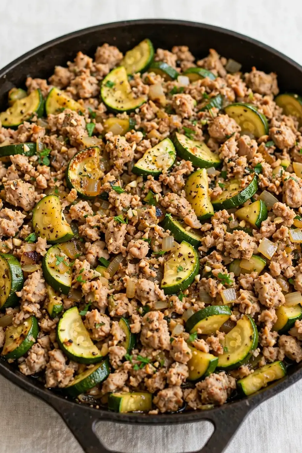 Ground Turkey and Zucchini Skillet