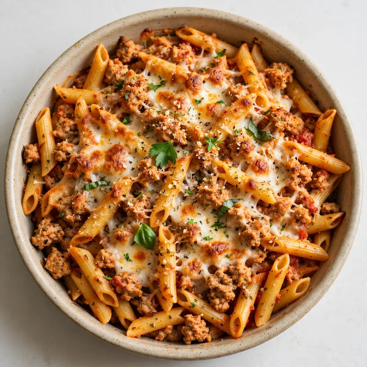 Ground Turkey Pasta Bake
