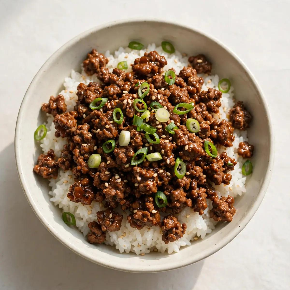 Korean Ground Beef Bowls