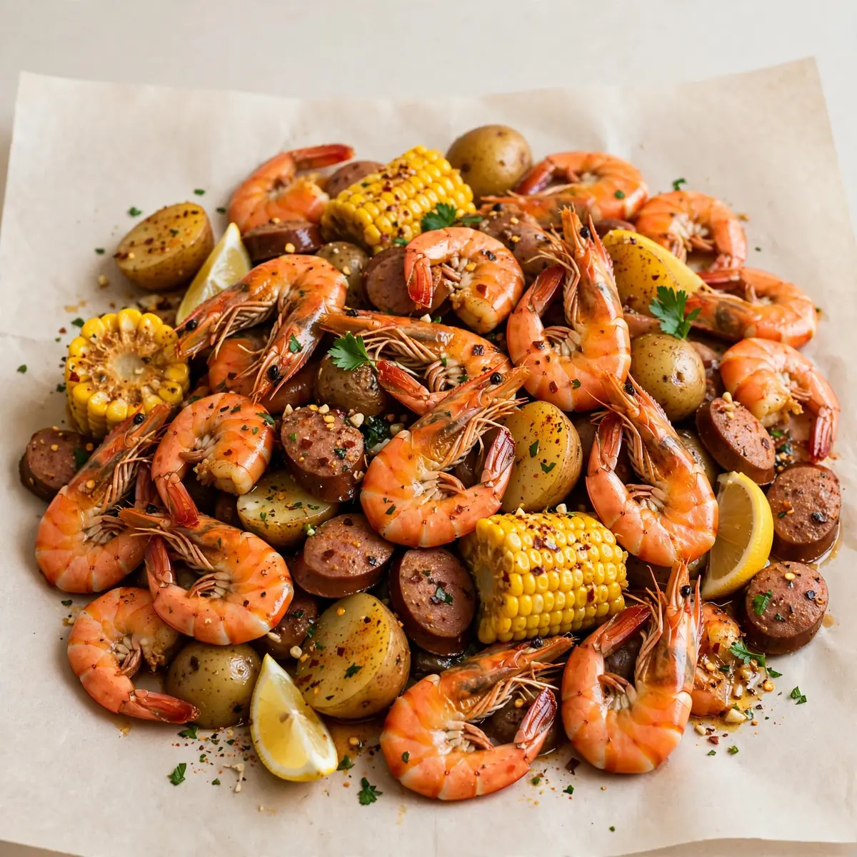Spicy Cajun Shrimp Boil